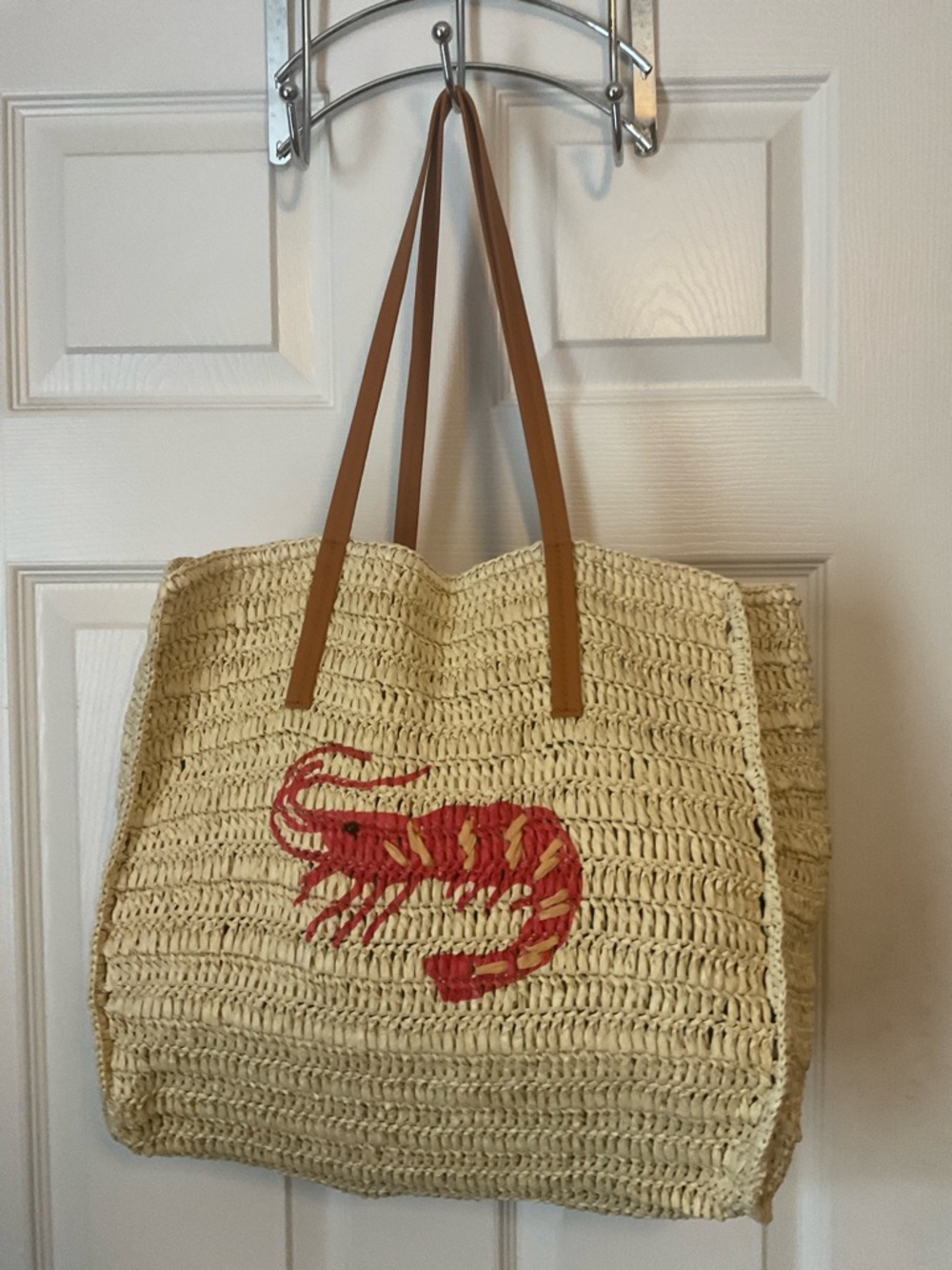 A New Day Double Handle Open Tote Sumer Vacation Straw Bag NWT